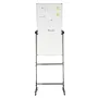 Rullende magnetisk tavle, dobbeltsidet mobil tavle 24x48