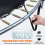 VEVOR 14FT trampolin, 450 lbs trampolin med indkapslingsnet, stige og buet stang, Heavy Duty trampolin med hoppemåtte og