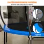14FT trampolin, 450 lbs trampolin med indkapslingsnet, stige og