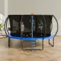 14FT trampolin, 450 lbs trampolin med indkapslingsnet, stige og