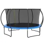 14FT Trampoline, 450 lbs Trampoline with Enclosure Net, Ladder, and Curved Pole, Heavy Duty Trampoline with Jumping Mat and Spri