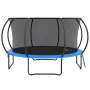VEVOR 14FT Trampoline, 450 lbs Trampoline with Enclosure Net, Ladder, and Curved Pole, Heavy Duty Trampoline with Jumping Mat an