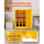 VEVOR Flammable Cabinet, 59 x 46 x 90 cm, 13 Gallon Flammable Storage Cabinet with Adjustable Shelf, Cold-Rolled and Galvanized 