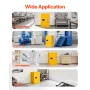 Flammable Cabinet, 59 x 46 x 90 cm, 13 Gallon Flammable Storage Cabinet with Adjustable Shelf, Cold-Rolled and Galvanized Steel 