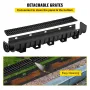 VEVOR Drainage Trench Driveway Channel Drain Kit Plastic Grate-5.8