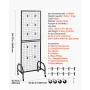 Grid Wall Panel, 600 x 1640 mm Wire Grid Panels Display Rack