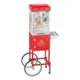 Popcorn Machine with Cart, 0.2kg Stainless Steel Kettle, 800W Commercial Popcorn Maker, 48 Cups per Batch Theater Style Popper, 