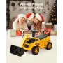 Ride On Toddler Car, Ride on Excavator Car for Toddler 19 to 36 Months, Excavator Bulldozer Digger Toy with Under-seat Storage &