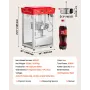 VEVOR Popcorn Machine, 0.2kg Stainless Steel Kettle, 800W Commercial Countertop Popcorn Maker, 48 Cups per Batch Theater Style P
