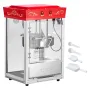 popcornmaskine, 0,2 kg kedel i rustfrit stål, 800 W kommerciel