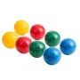 Bocce Ball Set, 90 mm, with 8 Resin Balls, Pallino, Carrying Bag and Measuring Rope, Red/Green/Blue/Yellow 4 Colors, for 2 to 8 