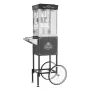 Popcorn Machine with Cart, 0.2kg Stainless Steel Kettle, 800W Commercial Popcorn Maker, 48 Cups per Batch Theater Style Popper, 