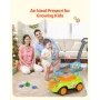 Ride On Push Car, Push Car for Toddler 19 to 36 Months, Around Buggy with Guardrails, Handle & Under-seat Storage, 25 kg Load Ca