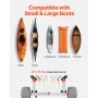 Kayak Cart, 158.8 kg Load Capacity, Kayak Trolley with 30.5 cm Inflatable PU Tires & 2 Straps, Assembles & Disassembles Within S
