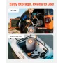 Kayak Cart, 158.8 kg Load Capacity, Kayak Trolley with 30.5 cm Inflatable PU Tires & 2 Straps, Assembles & Disassembles Within S