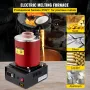 Gold Melting Furnace, 1350W, 1150 ℃ Max Temperature, Digital Electric Melting Furnace, with 3 kg Ceramic Crucible, Ingot Die, an