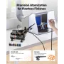 Airbrush Kit, 1/6 HP, Air Brush Kit with Air Compressor, 3 Dual-Action Professional Airbrushes with 3 Tips, Hose, Acrylic Paint,