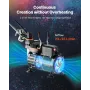 VEVOR Airbrush Kit, 1/6 HP, Air Brush Kit med luftkompressor, 3 Dual-Action Professional Airbrushes med 3 spidser, slange, akryl