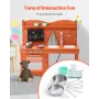 Mud Kitchen for Kids, Wooden Toy Play Kitchen Set, Outdoor Toddler Grocery Store Playset for Boys & Girls, Pretend Play Kitchen 