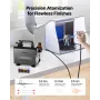 Airbrush Kit, 1/6 HP, Air Brush Kit with Air Compressor, 1 Dual-Action Professional Airbrush with 3 Tips, Hose, Acrylic Paint, B