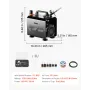 Airbrush Kit, 1/6 HP, Air Brush Kit with Air Compressor, 1 Dual-Action Professional Airbrush with 3 Tips, Hose, Acrylic Paint, B