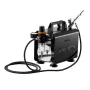 VEVOR Airbrush Kit, 1/6 HP, Air Brush Kit med luftkompressor, 1 Dual-Action Professional Airbrush med 3 spidser, slange, akryl