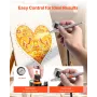 Airbrush Kit, 1/6 HP, Air Brush Kit with Air Compressor, 3 Dual-Action Professional Airbrushes with 3 Tips, Hose, Acrylic Paint,