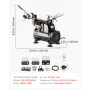 Airbrush Kit, 1/6 HP, Air Brush Kit with Air Compressor, 3 Dual-Action Professional Airbrushes with 3 Tips, Hose, Acrylic Paint,