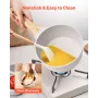 1,5 QT gryde, nonstick-gryde med hærdet glaslåg