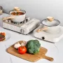 1,5 QT gryde, nonstick-gryde med hærdet glaslåg