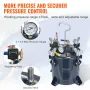 Spray Paint Pressure Pot Tank, 10L/2.5gal Air Paint Pressure Pot, Metal Rack & Leak Repair Sealant for Industry Home Decor Archi