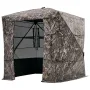 Hunting Blind, 4-5 Person See Through Ground Blinds with Carrying Bag, 270 Degree Portable Camouflage Tent, Durable Concealed Sh
