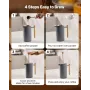 French Press kaffemaskine, 1 liter rustfrit stål kaffepresse