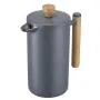 French Press kaffemaskine, 1 liter rustfrit stål kaffepresse