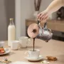 French Press kaffemaskine, 1 liter borosilikatglas kaffepresse