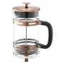 French Press kaffemaskine, 1 liter borosilikatglas kaffepresse