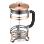 French Press kaffemaskine, 1 liter borosilikatglas kaffepresse