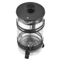 French Press kaffemaskine, 1 liter borosilikatglas kaffepresse