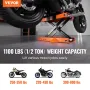 Motorcycle Lift Scissor Jack Stand 499.5 kg with Saddle ATV Lift Dirt Bike