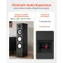 Passive Floorstanding Speaker, 2-Way, Floor-Standing Tower Speaker with 25.4 mm Tweeter, 165.1 mm Woofer, 200W Peak Power, 70Hz–