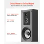 VEVOR Passive Floorstanding Speaker, 3-Way, Floor-Standing Tower Speaker with 19.05 mm&25.4 mm Tweeter, Dual 133.35 mm Woofers, 