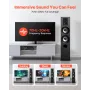 Passive Floorstanding Speaker, 3-Way, Floor-Standing Tower Speaker with 19.05 mm&25.4 mm Tweeter, Dual 133.35 mm Woofers, 145W P