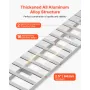 Loading Ramps, 2 Pcs 2400 x 380 mm, Durable Aluminum and Heavy-Duty Trailer Ramp Set with Anti-Slip Plates, 2721.6 kg Combined C