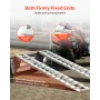 VEVOR Loading Ramps, 2 Pcs 2400 x 380 mm, Durable Aluminum and Heavy-Duty Trailer Ramp Set with Anti-Slip Plates, 2721.6 kg Comb