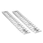Loading Ramps, 2 Pcs 2400 x 380 mm, Durable Aluminum and Heavy-Duty Trailer Ramp Set with Anti-Slip Plates, 2721.6 kg Combined C
