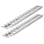 Loading Ramps, 2 Pcs 2400 x 380 mm, Durable Aluminum and Heavy-Duty Trailer Ramp Set with Anti-Slip Plates, 2721.6 kg Combined C