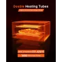 Electric Pizza Oven, 12-inch Countertops Pizza Ovens, 572°F Max Temp, 1450W Indoor Pizzas Maker w/Timing & Temp Control, Pizza C
