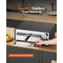 Electric Pizza Oven, 12-inch Countertops Pizza Ovens, 572°F Max Temp, 1450W Indoor Pizzas Maker w/Timing & Temp Control, Pizza C