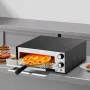 Elektrisk pizzaovn, 12-tommer pizzaovne med bordplader, 572°F