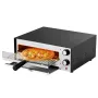 VEVOR Elektrisk pizzaovn, 12-tommer pizzaovne med bordplader, 572°F maks. temperatur, 1450 W indendørs pizzamaskine med timing